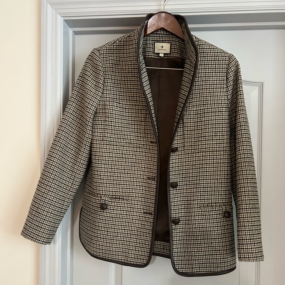Tuckernuck Houndstooth Dalton Jacket NWT